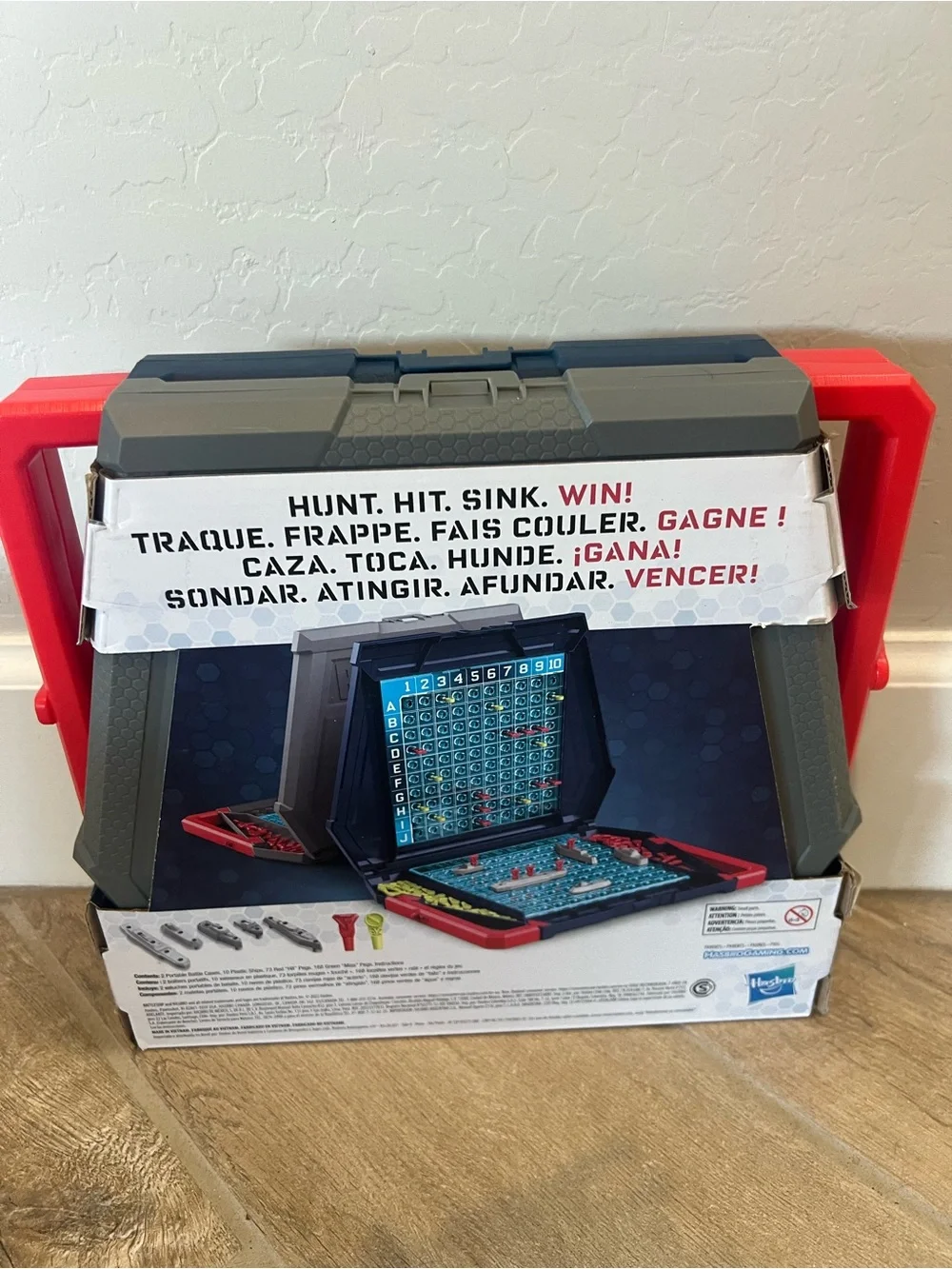 Hasbro Gaming Battleship board game, featuring a naval combat theme NIB $20